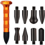 HiYi 10Pcs Dent Repair Tool Kits Paintless Dent Removal Tap Down Tools Dent Rubber Hammer Auto Body DIY Dent Fix Tools