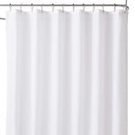 TreeLen Hotel Collection Shower Curtain Liner, Eco-Friendly PEVA Plastic 10Gauge 72" x 72" Shower Curtain Liner with Magnets, Weighted,Waterproof, White