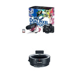 Canon EOS M50 Mirrorless Camera Kit w/EF-M15-45mm and 4K Video (Black)