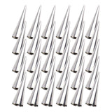 Tebery 30 Pcs Lady lock forms,Stainless Steel Pastry Cream Horn Molds,Free Standing Cone Shape