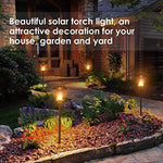 TomCare Solar Lights Solar Torches Lights Waterproof Flickering Flames Torches Lights Outdoor Solar Powered Path Lights Dancing Flame Lighting Dusk to Dawn Auto On/Off for Garden Patio Yard(2)