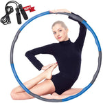 Auoxer Fitness Exercise Weighted Hoola Hoop, Lose Weight Fast by Fun Way to Workout, Fat Burning Healthy Model Sports Life, Detachable and Size Adjustable Design