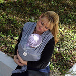 MoM-me Baby Wrap - Baby Carrier - 4 in 1 Multi-Use - Nursing Cover - Postpartum Belt - Baby Sling - Soft Infant Carrier - Perfect for Baby Showers - Neutral Grey for Girls and Boys