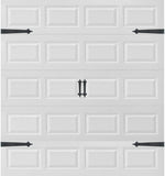 Ultra-Life Magnetic Decorative Carriage-Style Garage Door Accent Trim Hardware (Four Hinges, Two Handles)