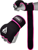 RDX Boxing Hand Wraps Inner Gloves for Punching - Neoprene Padded Fist Protection Bandages Under Mitts with Quick Long Wrist Support - Great for MMA, Muay Thai, Kickboxing & Martial Arts Training