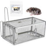 AmazingTraps The Amazing Humane Rat Trap w/Starter Bait - Catches Rats, Mice, Squirrels, Opossums, Moles, Weasels, Gophers, and Other Small Animals