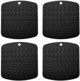 Premium Silicone Pot Holder,Trivets,Hot Mitts,Spoon Rest And Garlic Peeler Non Slip,Heat Resistant Hot Pads,Multipurpose Kitchen Tool. 7x7" Potholders(Set of 6) Non Slip,Dishwasher Safe,Durable.