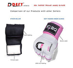 DEFY Gel Padded Premium Inner Gloves with Hand Wraps MMA Muay Thai Boxing Training Fight PAIR