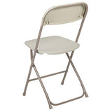 Flash Furniture 10 Pk. HERCULES Series 650 lb. Capacity Premium White Plastic Folding Chair