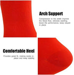 Soccer Socks, RTZAT Unisex Solid Knee High Tube Team Sports Football Socks, 2,6,12 Pairs