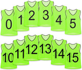 Unlimited Potential Nylon Mesh Scrimmage Team Practice Vests Pinnies Jerseys Bibs for Children Youth Sports Basketball, Soccer, Football, Volleyball (Pack of 12)