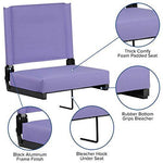 Flash Furniture Grandstand Comfort Seats by Flash with Ultra-Padded Seat in Black