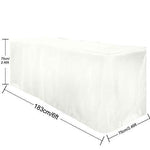 ABCCANOPY 6 FT Rectangle Tablecloth Table Cover for Rectangular Tables in Washable Polyester-Great for Buffet Table Parties Holiday Dinner, Wedding & More Navy Blue