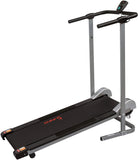 Sunny Health & Fitness SF-T1407M Manual Walking Treadmill, Gray