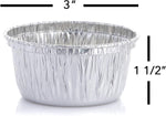 DOBI Ramekins - Disposable Aluminum Foil Ramekins, Standard Size - 4 oz. (Pack of 100)