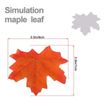 GiBot 400 Pcs Artificial Maple Leaves 4 Colors Fake Fall Leaves Silk Autumn Leaves