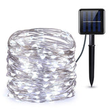 AMIR Solar String Lights,72ft 8 Modes Copper Wire Lights, 200 LED Starry Lights, Waterproof IP65 Fairy Christams Decorative Lights for Outdoor, Wedding, Homes, Party, Halloween (Warm White)