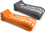 Pull Up Assist Bands Set by Functional Fitness. Heavy Duty Resistance and Assistance Training Band