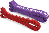 Pull Up Assist Bands Set by Functional Fitness. Heavy Duty Resistance and Assistance Training Band