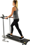 Sunny Health & Fitness SF-T1407M Manual Walking Treadmill, Gray