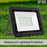 LED Flood Light 200W, 20000LM 6000K IP66 Waterproof Indoor Outdoor LED Security Lights Wall Lights for Cell, Lascape, Parking lot, Garden, Basketball Football Playground Commercial Lighting with Plug