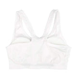 Women's Zip Front Sports Bra Wireless Post-Surgery Bra Active Yoga Sports Bras