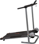 Sunny Health & Fitness SF-T1407M Manual Walking Treadmill, Gray