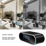 QUANDU WiFi Hidden Camera Clock Hidden Spy Clock Camera Night Vision Nanny Cam Mini Alarm Clock DVR With Motion Detection for Home Security Surveillance Apps for iOS/Android/PC/Mac