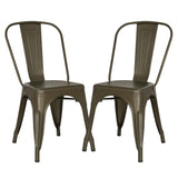 Poly and Bark Trattoria Side Chair in Black (Set of 4)