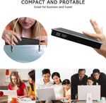 External DVD Drive, andyer Portable High-Speed USB 3.0 Type-C CD DVD +/-RW Optical Drive CD Burner/Slim DVD Reader Writer for PC Laptop Desktops, Compatible with Windows/Mac OSX/Linux (Large)