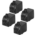 Simple Deluxe 400 GPH UL Listed Submersible Pump with 15' Cord, Water Pump for Fish Tank, Hydroponics, Aquaponics, Fountains, Ponds, Statuary, Aquariums & Inline