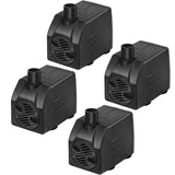Simple Deluxe 400 GPH UL Listed Submersible Pump with 15' Cord, Water Pump for Fish Tank, Hydroponics, Aquaponics, Fountains, Ponds, Statuary, Aquariums & Inline