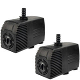 Simple Deluxe 400 GPH UL Listed Submersible Pump with 15' Cord, Water Pump for Fish Tank, Hydroponics, Aquaponics, Fountains, Ponds, Statuary, Aquariums & Inline