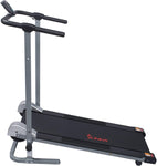 Sunny Health & Fitness SF-T1407M Manual Walking Treadmill, Gray