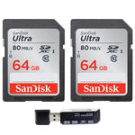 Calumet Sandisk Ultra SDHC 32GB 80MB/S C10 Flash Memory Card (SDSDUNC-032G-AN6IN) 2 Pack