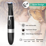 Elfirly Dog Grooming Clippers,Cordless Small Pet Hair Trimmer,Low Noise for Trimming Dog's Hair Around Paws, Eyes, Ears, Face, Rump-Black