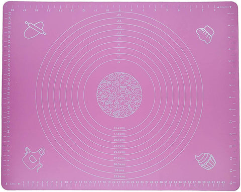 Silicone All-Purpose Baking Mat with Measurements | Non-Stick Pasty Mat for rolling dough | BPA-Free | Heat Resistant | Easy To Clean | Large Size (20” x 16”)