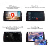 XTRONS 9 Inch Android 9.0 Car Stereo Radio Player Octa Core 4G RAM 64G ROM GPS Navigation Multi-Touch Screen Head Unit Supports Screen Mirroring WiFi OBD2 DVR TPMS for BMW E46 3er M3 Rover75 MG ZT