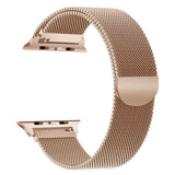 OULEDI Compatible Stainless Steel Band for Apple Watch Replacement Mesh Strap Bracelet for iWatch Series 1 Series 2 Series 3 with Magnetic Closure Clasp 38mm Rose Gold