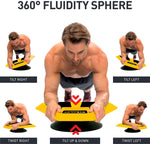 STEALTH Plankster Core Trainer - Dynamic Ab Plank Workout, Interactive Fitness Board Powered by Gameplay Technology for a Healthy Back and Strong Core (Fly Yellow)