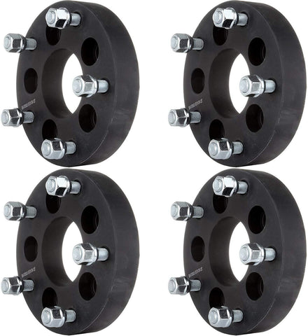 ECCPP Wheel Spacer 5 lug 1.25"(32mm) 5x4.5 to 5x5.5 Wheel Spacers Adapters 1.25 inch Fit for Mazda B4000 B3000 Mercury Mountaineer Ford Mustang Jeep Wrangler with 1/2" Studs