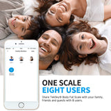 TekSky Smart Body Fat Scale, Wireless Body Composition Monitor with Bluetooth iOS and Android App - Body Fat, Water, Muscle, BMI Analyzer - Max 400 lbs