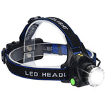 LED Headlamp Flashlight Kit, ANNAN 8000-Lumen Extreme Bright Headlight with Red Safety Light, 4 Modes, Waterproof, Portable Light for Camping, Biking, 2 Rechargeable Lithium Batteries Included