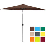 Best Choice Products 10ft Steel Market Outdoor Patio Umbrella w/Crank, Tilt Push Button