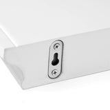 Kloveyleaf Floating Shelves Set of 2 Modern Style Shelves for Bedroom, Kitchen, or Bath, Includes Wall Mounting Hardware (White)