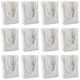 Insternet 6 pack canvas tote bag reusable canvas bag bulk for crafting, decorating, plain, grocery,shopping (white)