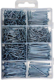 Qualihome Hardware Nail Assortment Kit, Includes Finish, Wire, Common, Brad and Picture Hanging Nails