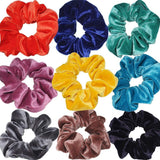 Velvet Scrunchies Hair Ring Simple Hair Accessories Headbands Bobbles Heads High Elastic Rubber Band Hair Rope Hair Ties Scrunchies Elastic Material for Headbands