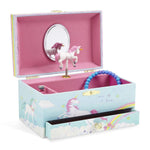 JewelKeeper Girl's Musical Jewelry Storage Box Pullout Drawer, Rainbow Unicorn Design, The Unicorn Tune