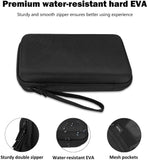 ProCase Hard Travel Tech Organizer Case Bag for Electronics Accessories Charger Cord Portable External Hard Drive USB Cables Power Bank SD Memory Cards Earphone Flash Drive